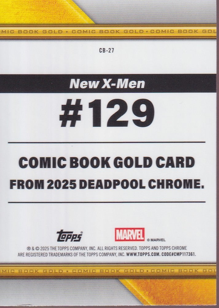 2025 Topps Chrome Deadpool Comic Book Gold #CB-27 Fantomex
