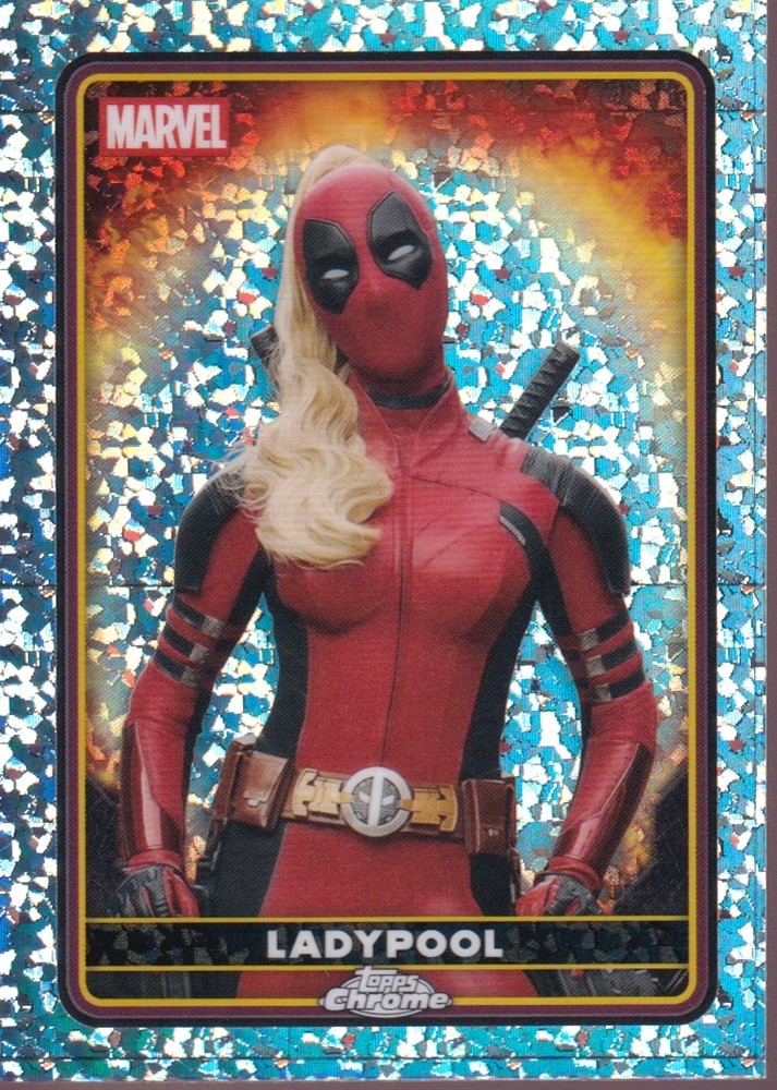 2025 Topps Chrome Deadpool Mini Diamond Refractors #27 Ladypool