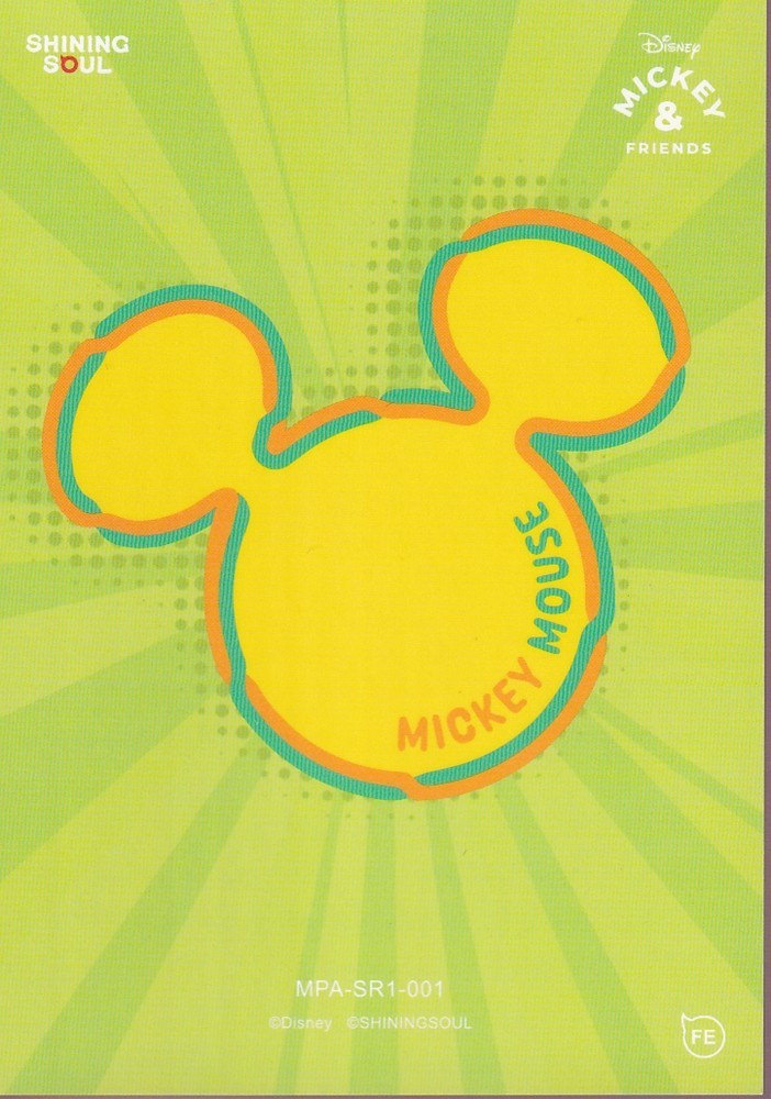 2026 SHINING SOUL MICKEY & FRIENDS POP ART SUPER RARE (SR) CARD-#MPA-SR1-001