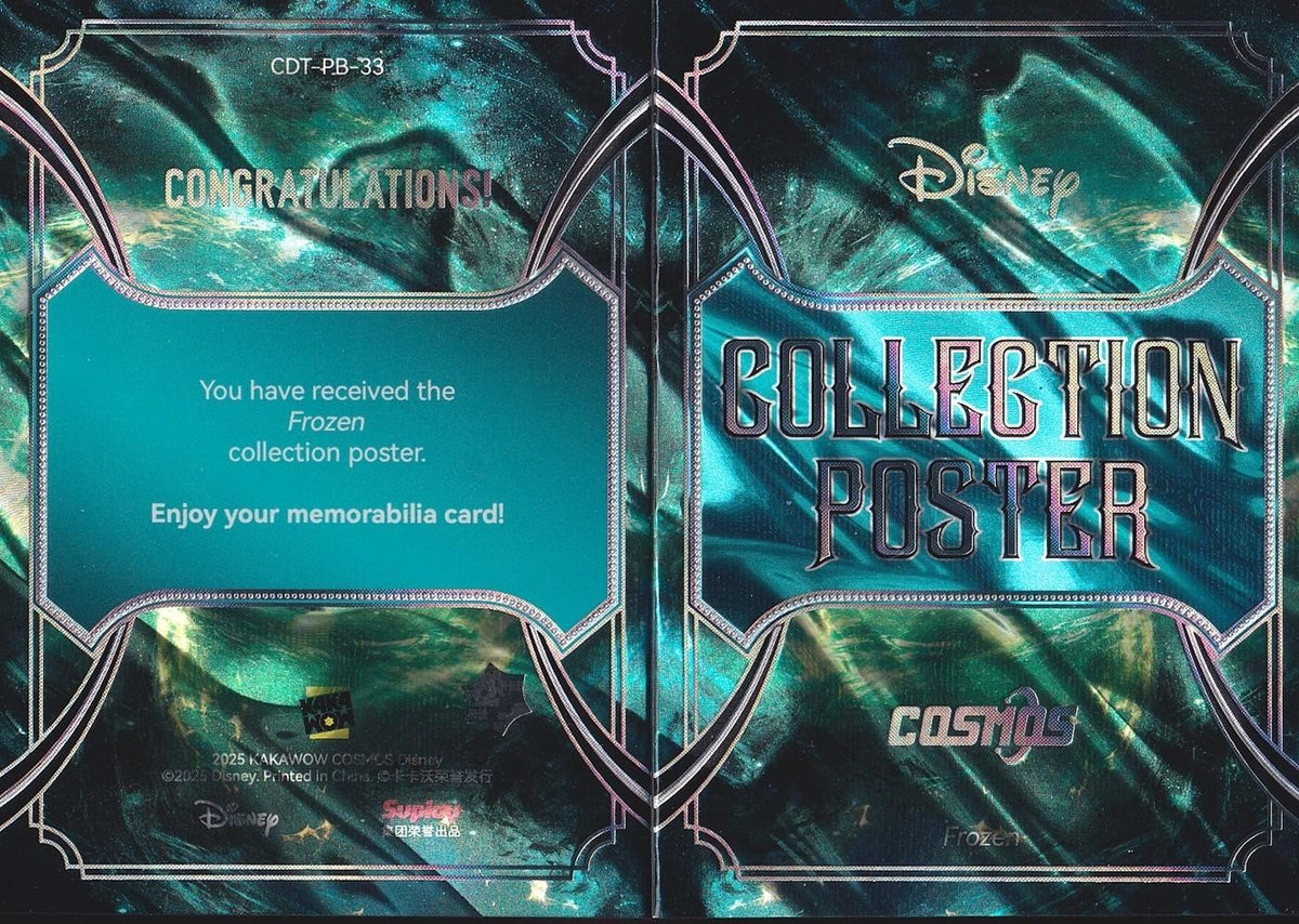 2025 Kakawow Cosmos Frozen Collection Poster Booklet Card-CDT-PB-33