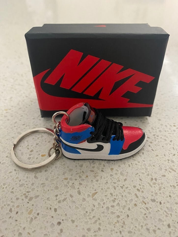 NIKE AIR JORDAN 1 MID-(TOP 3)-3D SNEAKER KEYCHAIN WITH BOX