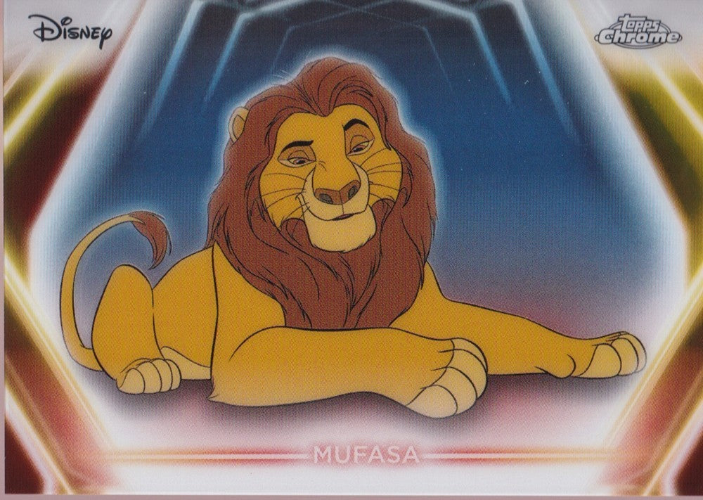 2026 Topps Disney Neon Chrome Neon-Etch #CNE-40 Mufasa