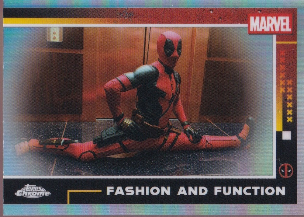 2025 Topps Chrome Deadpool Refractors #58 Fashion and Function