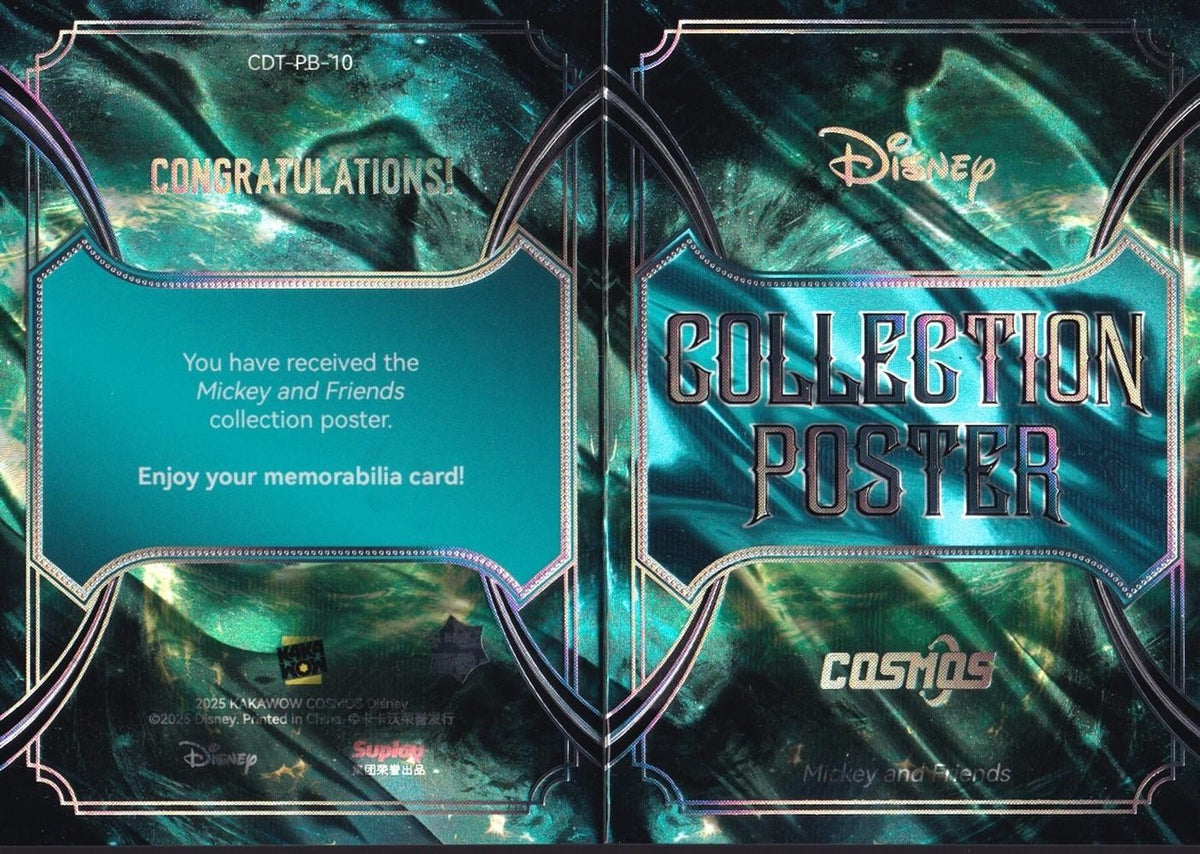 2025 Kakawow Cosmos Mickey and Friends Collection Poster Booklet Card-CDT-PB-10