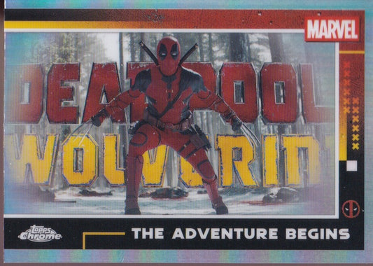 2025 Topps Chrome Deadpool Refractors #47 The Adventure Begins