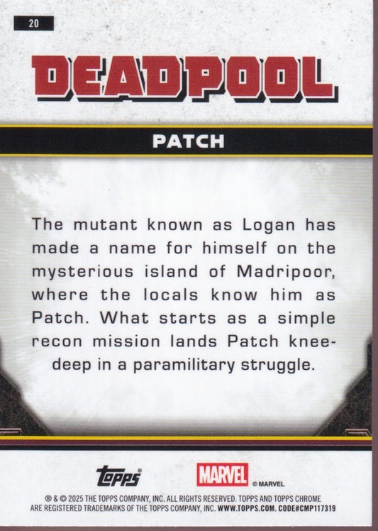 2025 Topps Chrome Deadpool Prism Refractors #20 Patch