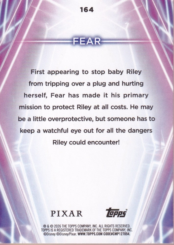 2026 Topps Disney Neon Diamante #164 Fear