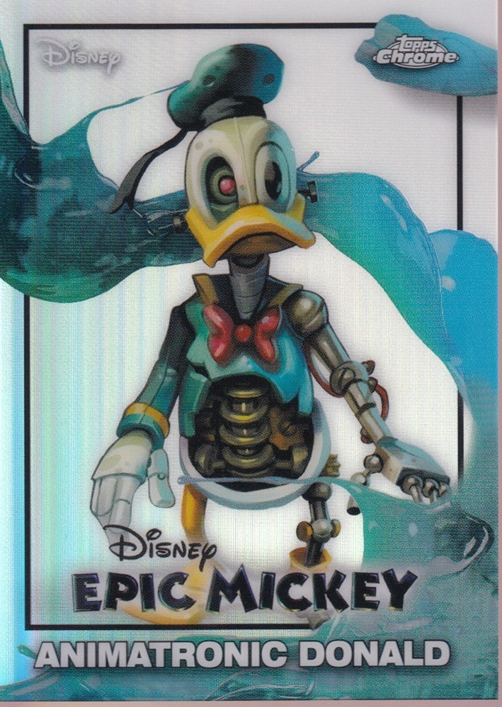 2026 Topps Disney Neon Epic Mickey #EM-15 Animatronic Donald
