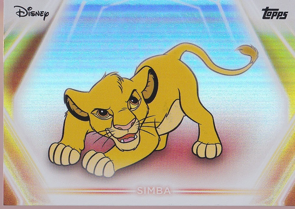 2026 Topps Disney Neon Rainbow Foil #41 Simba