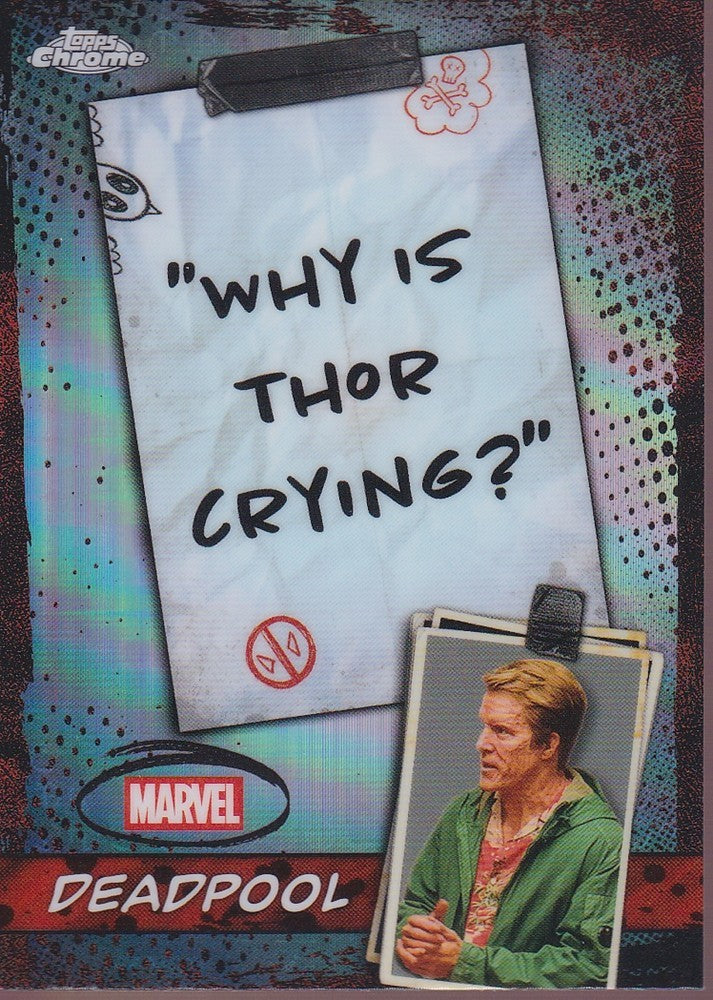 2025 Topps Chrome Deadpool Well You Got Nothing to Say Mouth #WM-04 Deadpool