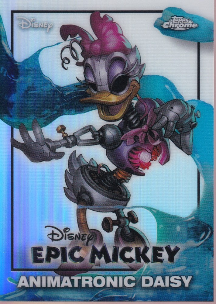 2026 Topps Disney Neon Epic Mickey #EM-16 Animatronic Daisy